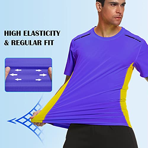 Buy Men's Sports TShirt Stretch Tee Short Sleeve Raglan Sleeve Running