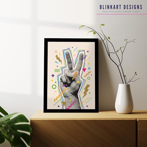 Image of BLINKART Trendy Abstract Wall Art Painting Print Design | Aesthetic Wall Decor Photo Artwork Frame Decoration Hanging For Home Bedroom Living Room Office Wall Decor | T050 | 13x10 Inches