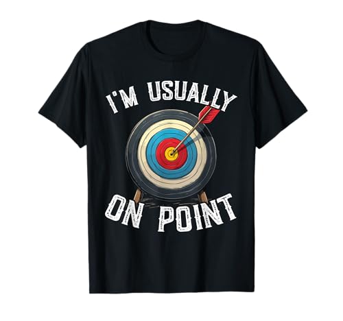 Flecha de caza con arco en punto para arquero Camiseta