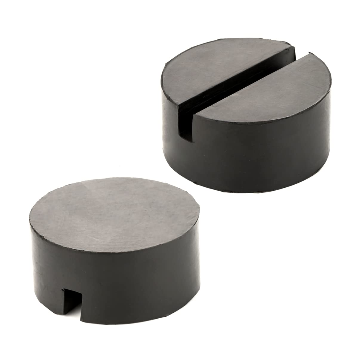 LST 2x Wagenheberaufnahme 75x35 mm rund Gummi Adapter Gummiblock