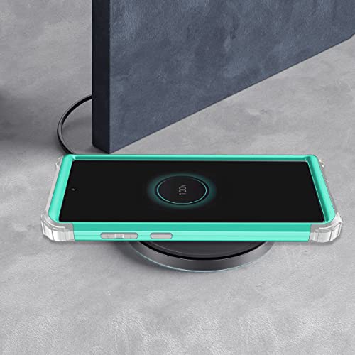 Lontect For Galaxy Note 10 Plus 5G Case 3 In 1 Heavy Duty Hybrid Sturdy High Impact Shockproof Protective Cover Glitter Bling Case For Samsung Galaxy Note 10+ Plus/Note 10 Plus 5G,Shiny Green/Grey #TOP6