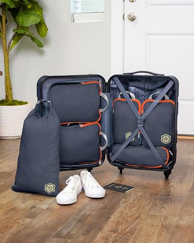 Compression Packing Cubes Set for Travel - Lightweight, Durable Clothes Organizer for Carry-On Luggage and Suitcases by TRIPPED Travel Gear2