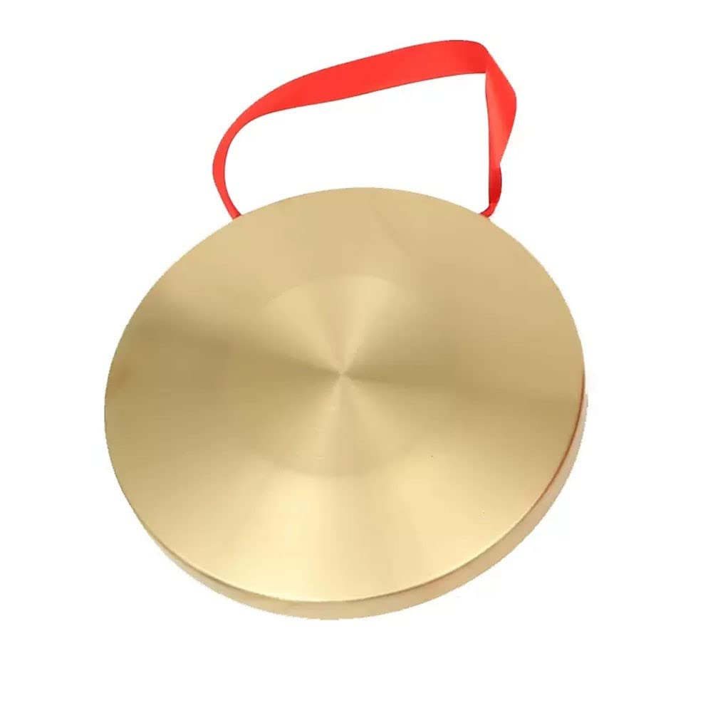 BBAUER gong tibetain Percussion gong La qualité de sélection faite à la main de gong de vent de 18-42 cm est très appropriée pour la famille ou le bureau de thérapie sonore(Color:18cm,Size:)