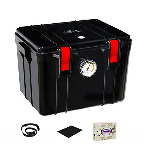 Luftentfeuchter, stoßfest, trockene Aufbewahrungsbox mit Hygrometer, Tasche für digitale Geräte, GoPro-Kamera, Objektiv, Zubehör (25 l)