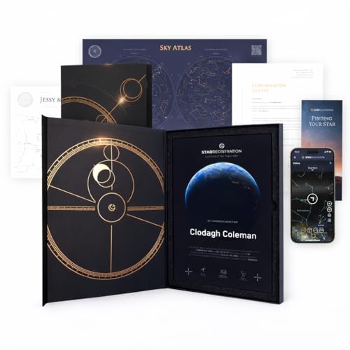 Nombre una estrella para aniversario, caja de regalo personalizada, perfecta para parejas y ocasiones especiales (Tierra)