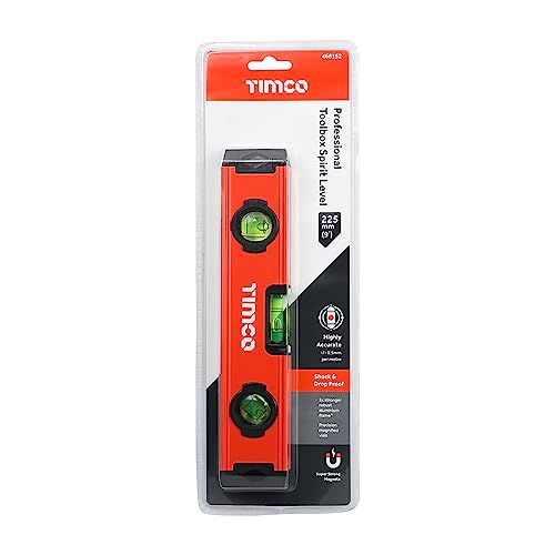 Niveau à bulle pour boîte à outils TIMCO aluminium 225 mm instrument mesure précis - 3