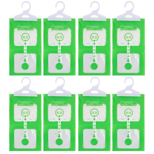 Bolsas Absorbentes de Humedad para Armario, Set 6 Pzas de 100g, Bolsas Deshumidificadores de Aire para Colgar, Anti-Moho Set de Bolsas de Desecantes, Bolsa Secante para Cocina, Baño, Auto (6)