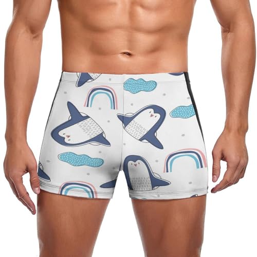 Boxer de bain pingouin drôle pour nager confortablement sans irritation