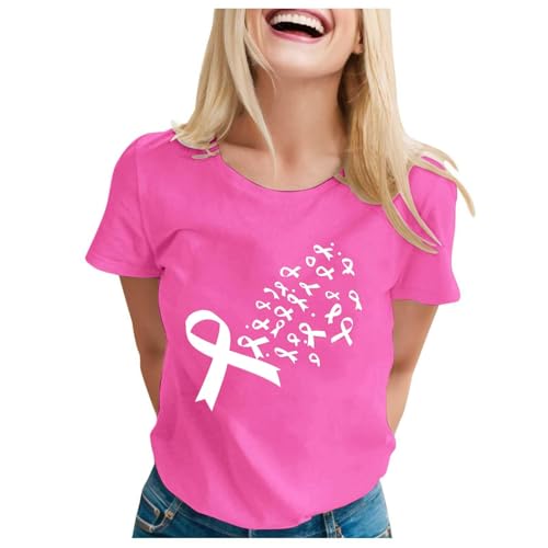 Breast Cancer Shirts for Women Pink Ribbon Breast Cancer Awareness Support Tees Inspirational Survivor Gifts Shirt - image 1