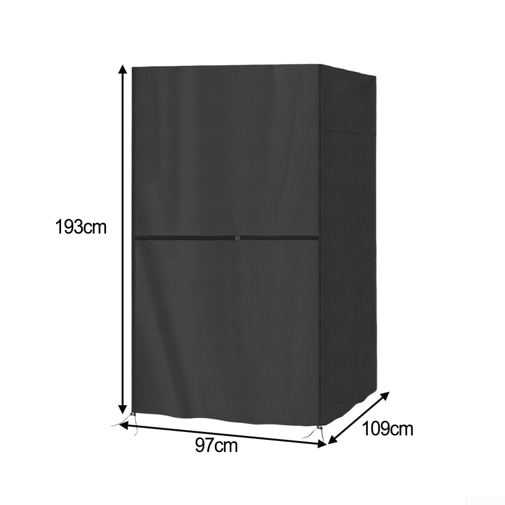 HpLive Saunaabdeckung für Einzelpersonensauna mit wasserdichter PU-Beschichtung, mit Reißverschluss und Befestigungssystem, 97x109x193cm(420D)