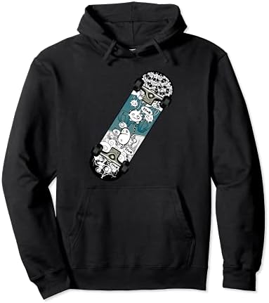Skaters Having Fun Pro Skateboarding Gifts for Teen Boys Pullover Hoodie