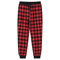 Latuza Women's Cotton Flannel Plaid Pajama Jogger Pants, Red \u0026 Black, Small  : Amazon.ca: Clothing, Shoes \u0026 Accessories