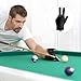 Breathable 3-Finger Billiard Glove, Left Hand Snooker Cue Glove with Non-Slip Grip, Pool Accessories for Men and Women