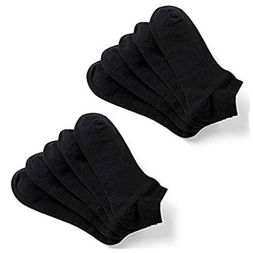 solid color socks pack,Low Cut Ankle No Show Casual Cotton Socks Unisex 10-Pack