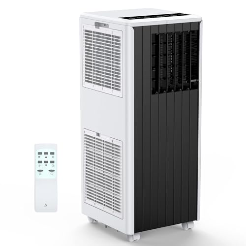 8000 BTU Portable Air Conditioners - 3 in-1 Cooling Unit with Dehumidifier, Fan & AC Modes - Ac Units Cools with 24-Hour Timer, Remote Control & Windo