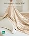 THXSILK Silk Blanket, 100% Muberrry Silk Cooling Throw, Soft and Lightweight Blanket for Bedroom, Sofa, Travel, All-Season (Champagne, 53