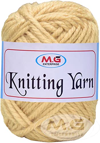 Image of M.G ENTERPRISE Knitting Yarn Thick Chunky Wool, Skin 200 gm Best Used with Knitting Needles, Crochet Needles Wool Yarn for Knitting. by M.G ENTERPRISE