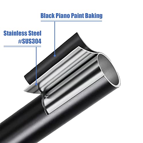 Corner , L Shaped , Adhesive Shower Curtain Rod, Size 60"X30", Black Color, Stainless Steel 304, No Drill L Shape For Bathtub #TOP5