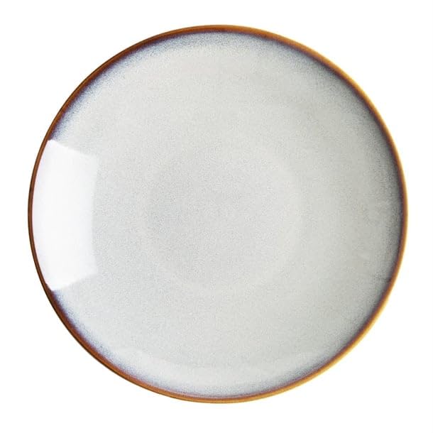 nisbets limited Olympia Drift Grey Plain Coupe Low Bowl - 260x46mm 10