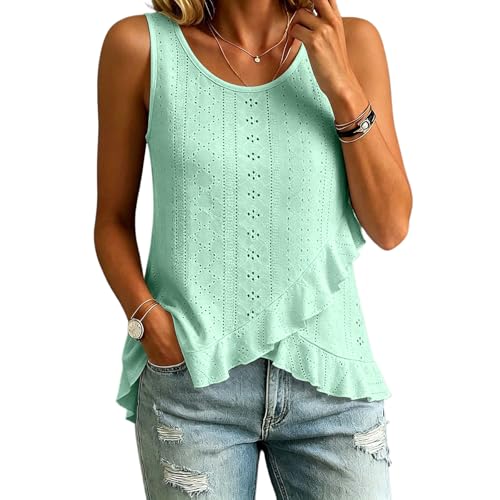 Camiseta lencera beige fresca de algodón que soluciona tus conjuntos informales de verano 7