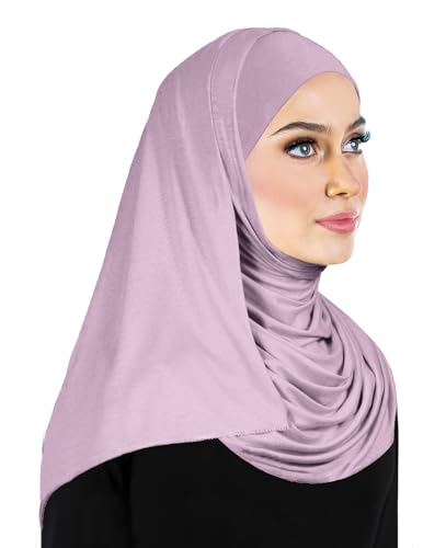 Middle Eastern Mall Women's Cotton Jersey Hijab Head Wrap Long Muslim Headscarf Shawls