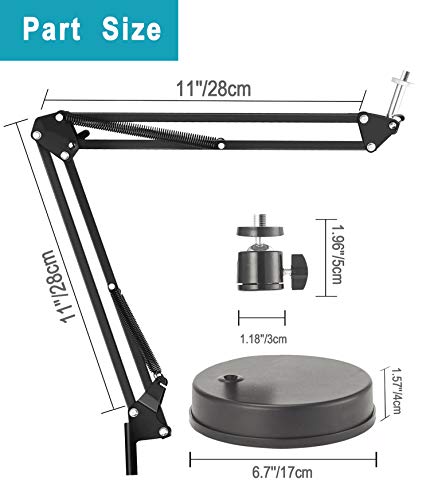 OXENDURE Webcam Stand,Camera Mount 22 inch Suspension Boom Scissor Arm Stand,For Logitech Webcam C925e C922x C922 C930e C930 C920 C615,GoPro Hero... - Image 5