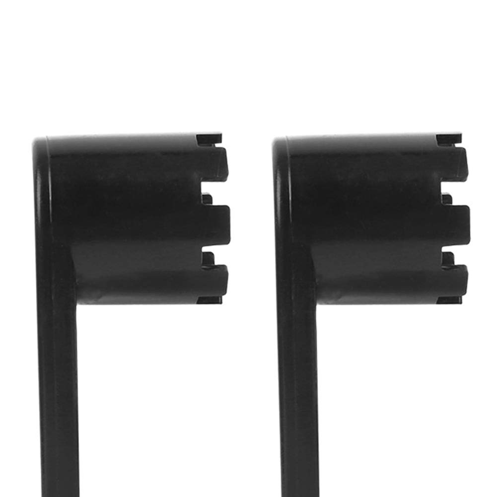 YOUTHINK Rubber Dinghy Air Valve Wrench Lightweight Canoeing Drifting Ship Accessories for Most Types of Spoke Valves TPU Black 2Pcs (Rubber boat valve wrench)