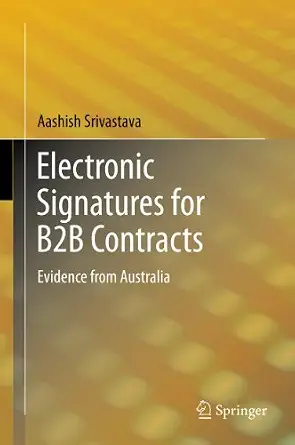 Electronic Signatures for B2B Contracts: Evidence from Australia-Wow! eBook