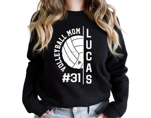 Pamaheart Personalized Mom Shirt - Volleyball Mom Sweatshirt & T-Shirt4