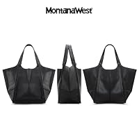 Montana West Tote Bag for Women Large Hobo Purses and Handbags Designer Gift Black MWC-567BK — image 4