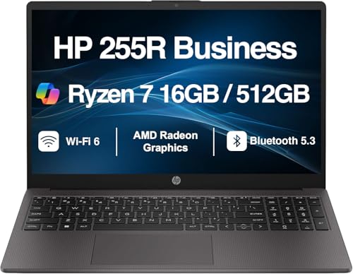 Image of HP 255R G10 Business Laptop 2026, 15.6 inch FHD Display