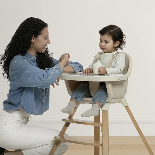 Image of Delta Children - babyGap Otto 3-in-1 High Chair - High Chair Converts to Toddler Dinning Chair and Booster Seat - Dishwasher Safe Meal Tray - FSC-Certified Wood, Oatmeal
