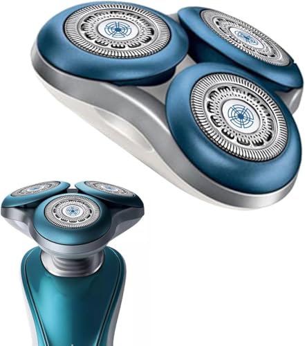 Wone Complete Replacement Shaver Head for Philips Norel*o Series 7000 Shaving Heads, Model SH70, Metal Wheel Clip, Upgraded Double Precision Blades