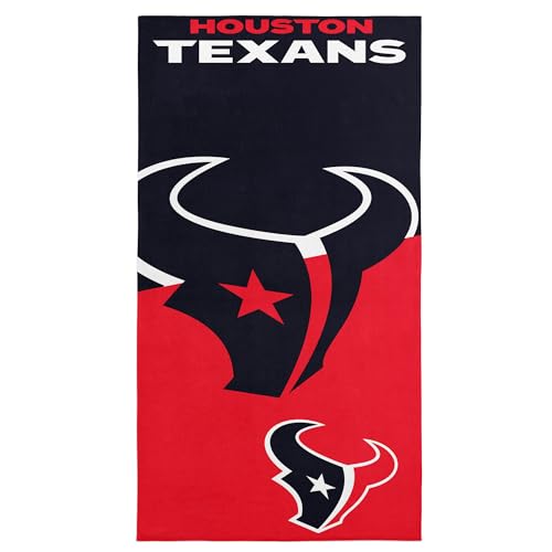 Image of Northwest NFL Houston Texans Microfiber Beach Towel, 30 x 60 Inches - Quick Dry, Sand Resistant, Lightweight, Highly Absorbent, Incisor Design
