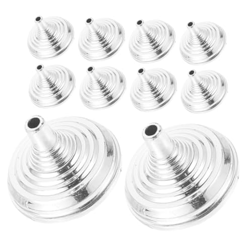 BCOATH 12 Stück Teiliges Flaggenhalter mit Rundem Silbernem Elektroplattiertem Sockel Stabiler Fahnenständer für Schreibtisch Büro Partydekoration Praktischer Halter für Kleine Flaggen