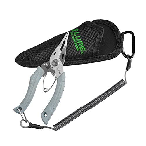 Alicate, Moniss Alicate de pesca tesoura de aço inoxidável cortador de linha de pesca alicate de ane