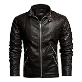🌰[Ajustement]🌰🌰Cette blouson est simple et décontracté, plus confortable, peut être associé à des chemises, et des tricots; au bas, pantalons décontractés, pantalons de sport, etc.