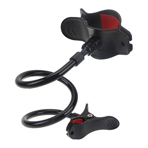 Exceart Getränkehalter Kinderwagen Baby Flaschenhalter Hände frei Fütterung Einstellbare Baby Wasser Milchflasche Halter Clamp Bracket für Autositz Buggy Fahrrad (Schwarz)