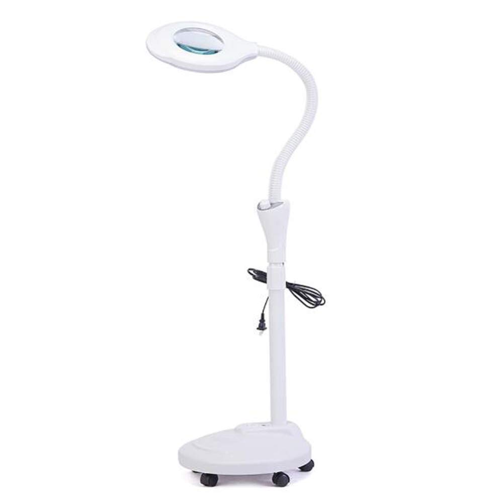 Lámpara Lupa Led Estética De Aumento 16x Para Belleza De Salón Tatuaje Escritorio Manicura Maquillaje Pedicura Lectura Trabajo Lámpara De Pie Flexible Profesional Lupa C