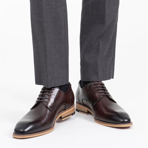 Image of Jousen Mens Dress Shoes Leather Oxford Classic Shoes Formal Business Dress Shoes for Men