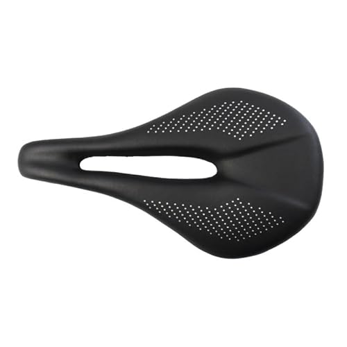VFdthR Bike Seat Full Carbon Saddle Road,MTB Mountain Bike Bicycle For Cycling Trail Comfort Races Seat Power 240-143/155mm(Black 143 White logo)