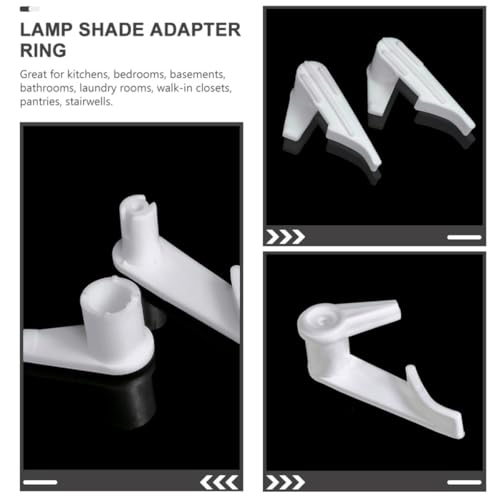 Hebillas de fijación para lámparas LED de techo, pack de 100 piezas de plástico blanco 7