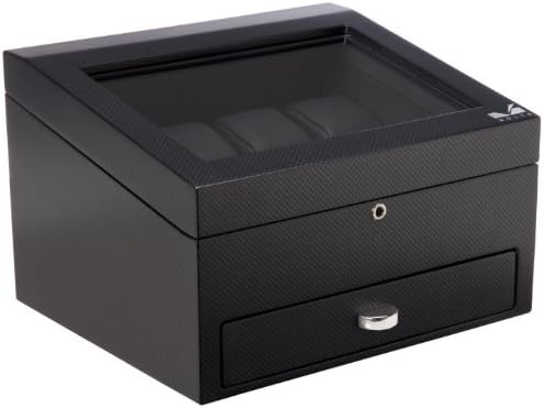 Volta 31-560900 Watch Cases Eight Watch Carbon Fiber Finish Watch Case