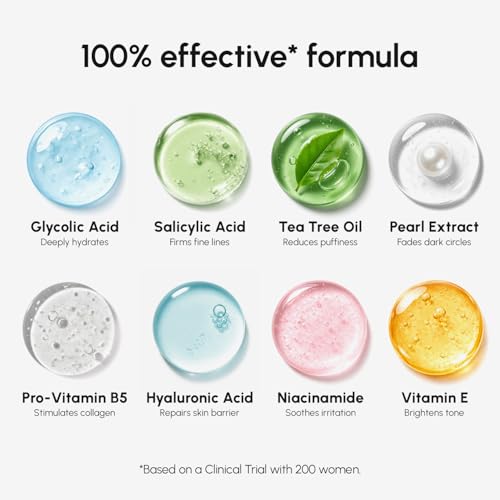 Image of MAREE Glycolic Acid Pads - Toner Pads for Face Cleansing - Exfoliating Pad with Tea Tree Oil, Salicylic Acid & Vitamins E, B3, B5 - Acne Clearing, Skin Pore Resurfacing & Radiance Device - 80 Count