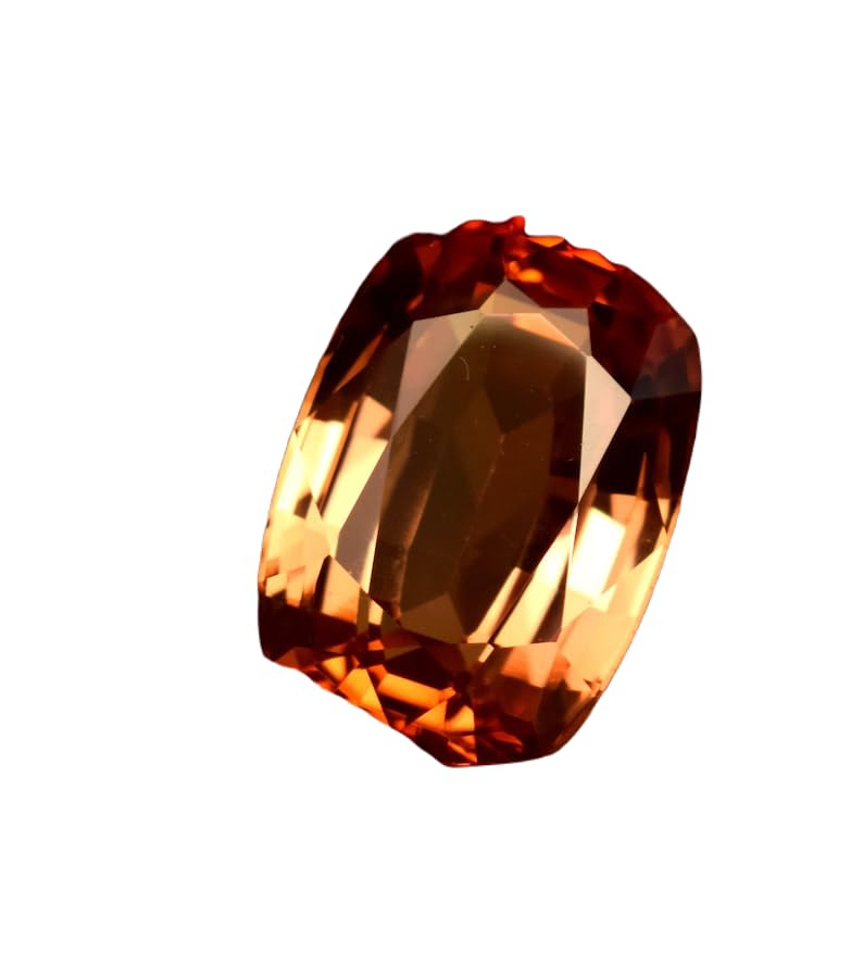 Saphir Padparadscha précieux ovale pour bague de fiançailles haut de gamme