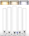 EZVALO 5 Pack Under Cabinet Lighting, 4000mAh Rechargeable Motion Sensor Light, 16.5inch Magnetic Closet Lights with Dimmable & 3 Color Temps, Wireless Motion Activated Lights with Remote for Kitchen