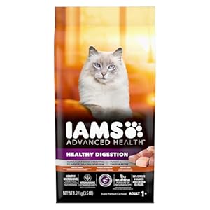 Iams Advanced Health Healthy Digestion Adult Dry Cat Food Turkey & Chicken Recipe, 1.59kg Bag
