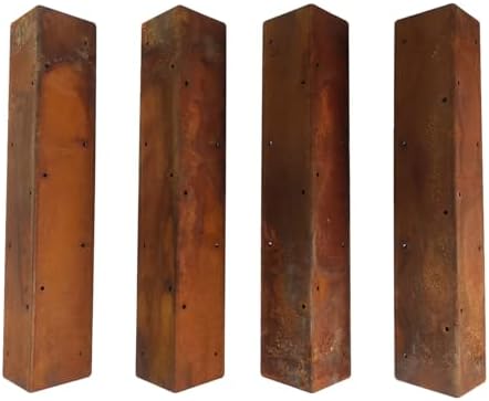 Corten Steel Garden Beds That Will Transform Your Outdoor Space 7 MerxCompro 4Pcs Raised Garden Bed Corner Brackets 17"×3"×3", Ultra-Adaptive Cor-Ten Steel Design, Fits 12"-24" Garden Beds, Stackable for Height, Vibrant Color Changes, Durable and Pre-Rusted