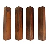 MerxCompro 4Pcs Raised Garden Bed Corner Brackets 17"×3"×3", Ultra-Adaptive Cor-Ten Steel Design, Fits 18"-35" Garden Beds, Vibrant Color Changes, Stackable for Height, Durable and Pre-Rusted