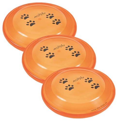 TRIXIE 33561 Dog Activity Dog Disc, bissfest, ø 19 cm (Packung mit 3)